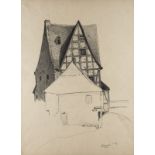 CARL SCHMITZ-PLEIS, FACHWERKHAUS IN MONREAL/EIFEL (STUDIE)