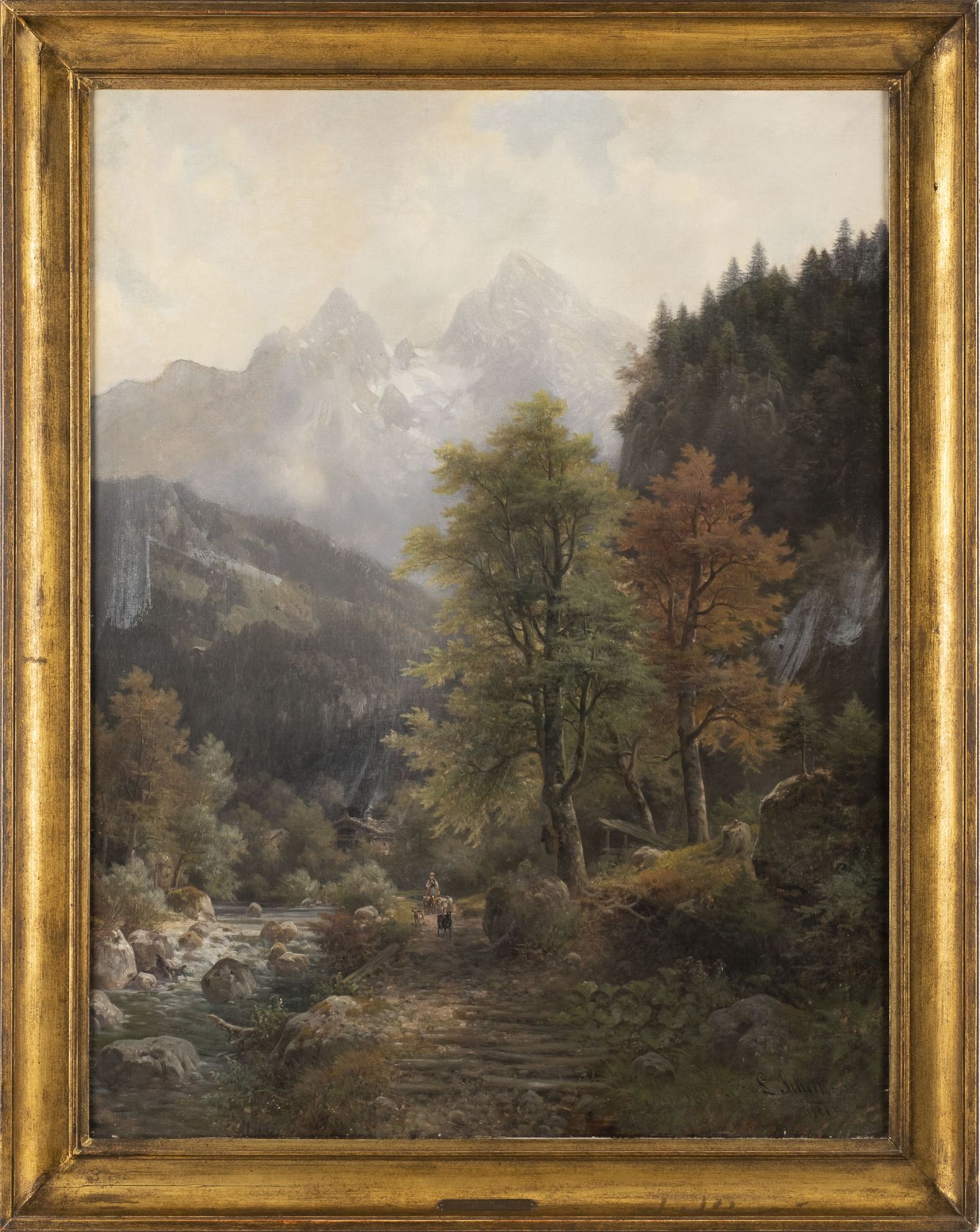 LUDWIG SCKELL, HERBST IM GEBIRGE - Image 3 of 3