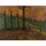 'EL BOSQUE DE VERSAILLES CON FIGURA Y ANIMALES' (CA. 1929)