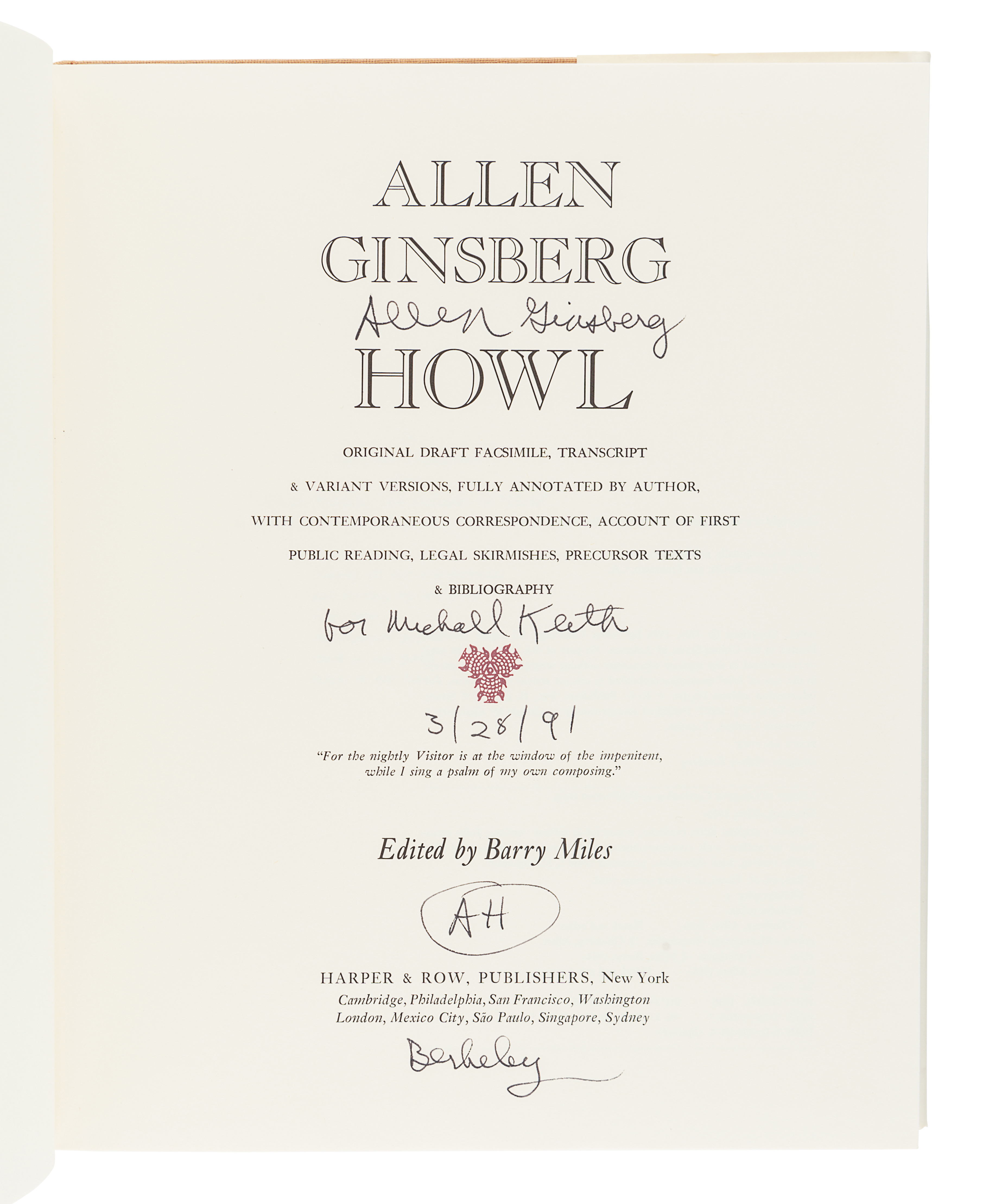 [GINSBERG, Allen (1926-1997)]. A group of 3 FIRST EDITIONS, comprising: - Image 3 of 6