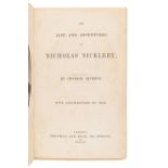 DICKENS, Charles (1812-1870). The Life and Adventures of Nicholas Nickleby. London: Chapman & Hall,