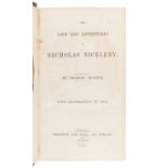 DICKENS, Charles (1812-1870). The Life and Adventures of Nicholas Nickleby. London: Chapman & Hall,