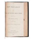 [BIBLES - AMERICAN BIBLE SOCIETY]. A group of 4 Bibles, comprising: