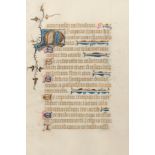 [MANUSCRIPT LEAF -- PSALTER]. One leaf on vellum, in Latin. [England], ca 1420-1440.