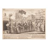 [STAMP ACT]. WILSON, Benjamin. The Repeal. Or the Funeral Procession, of Miss Americ-Stamp. [London: