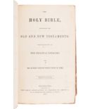 [BIBLES - AMERICAN]. A group of 5 works, comprising: