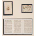 LINCOLN, Abraham (1809-1865). Autograph endorsement signed as President ( "A. Lincoln"), 30 Decembe