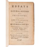 HILL, John, Sir (1716?-1775).   Essays in Natural History and Philosophy.... London: for J. Whiston