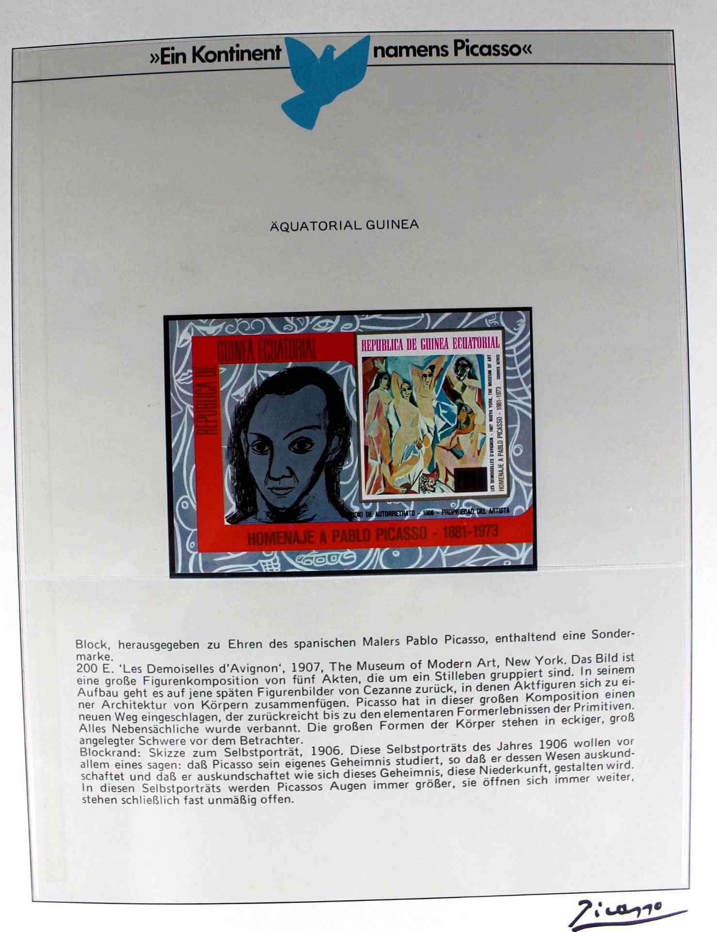 1 Sammlung (2 Alben) „Ein Kontinent Namens Picasso“, sehr hoher Einstandspreis - Image 3 of 5