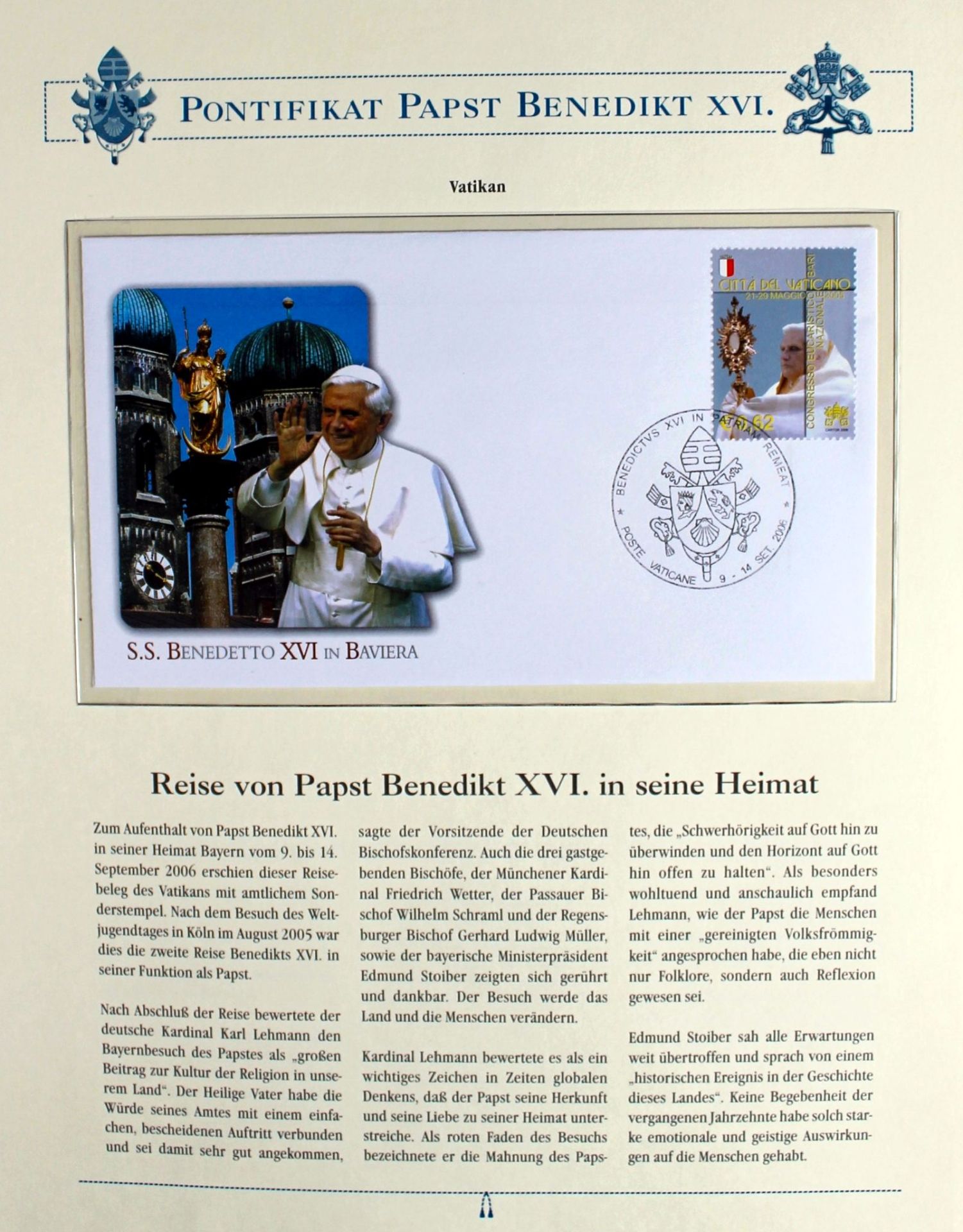 10 Alben "Papst Franziskus und Papst Benedikt XVI.", sehr hoher Einstandspreis, aus Abo - Image 3 of 6