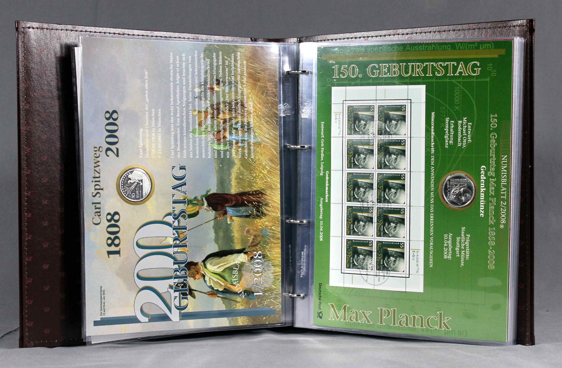 1 Deutsche Post-Ordner mit Numisblättern von 2012-2013 + 1 Deutsche Post-Ordner mit Numisblättern - Image 4 of 4