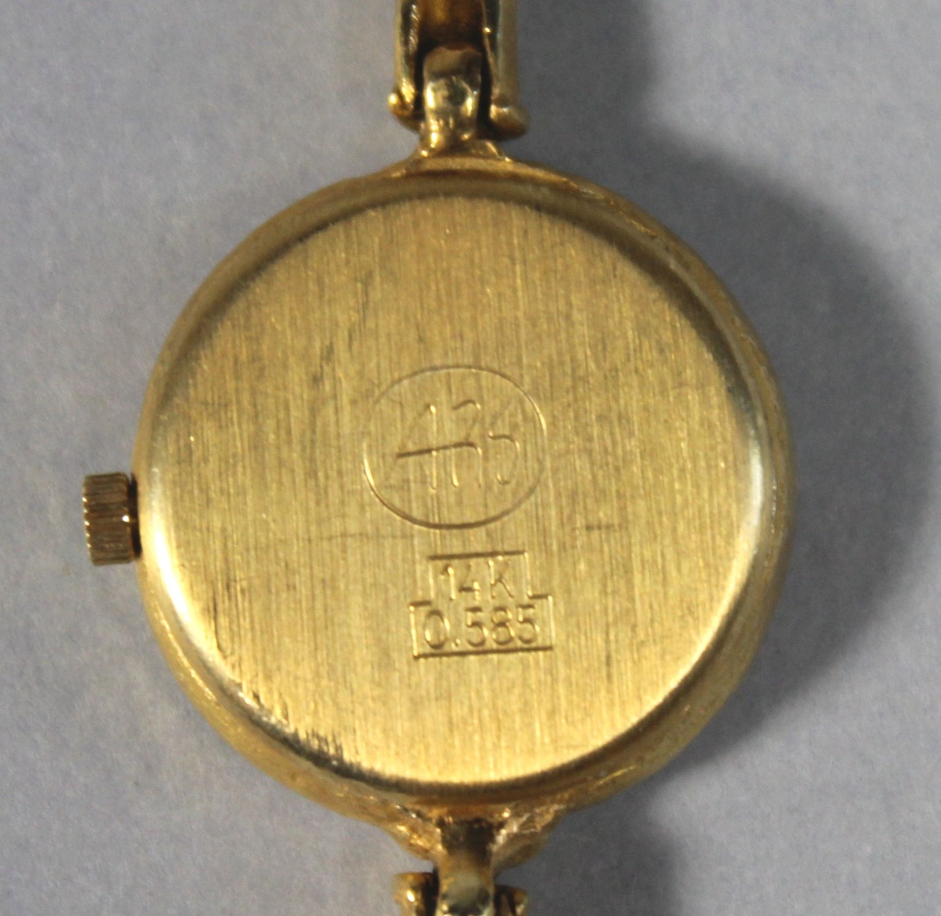 1 Damen-Armbanduhr 14kt.Gg (585/000) "ARS, Atelier Reister", L ca. 18cm, (ca. 22,31g Gesamtgewicht), - Image 2 of 3