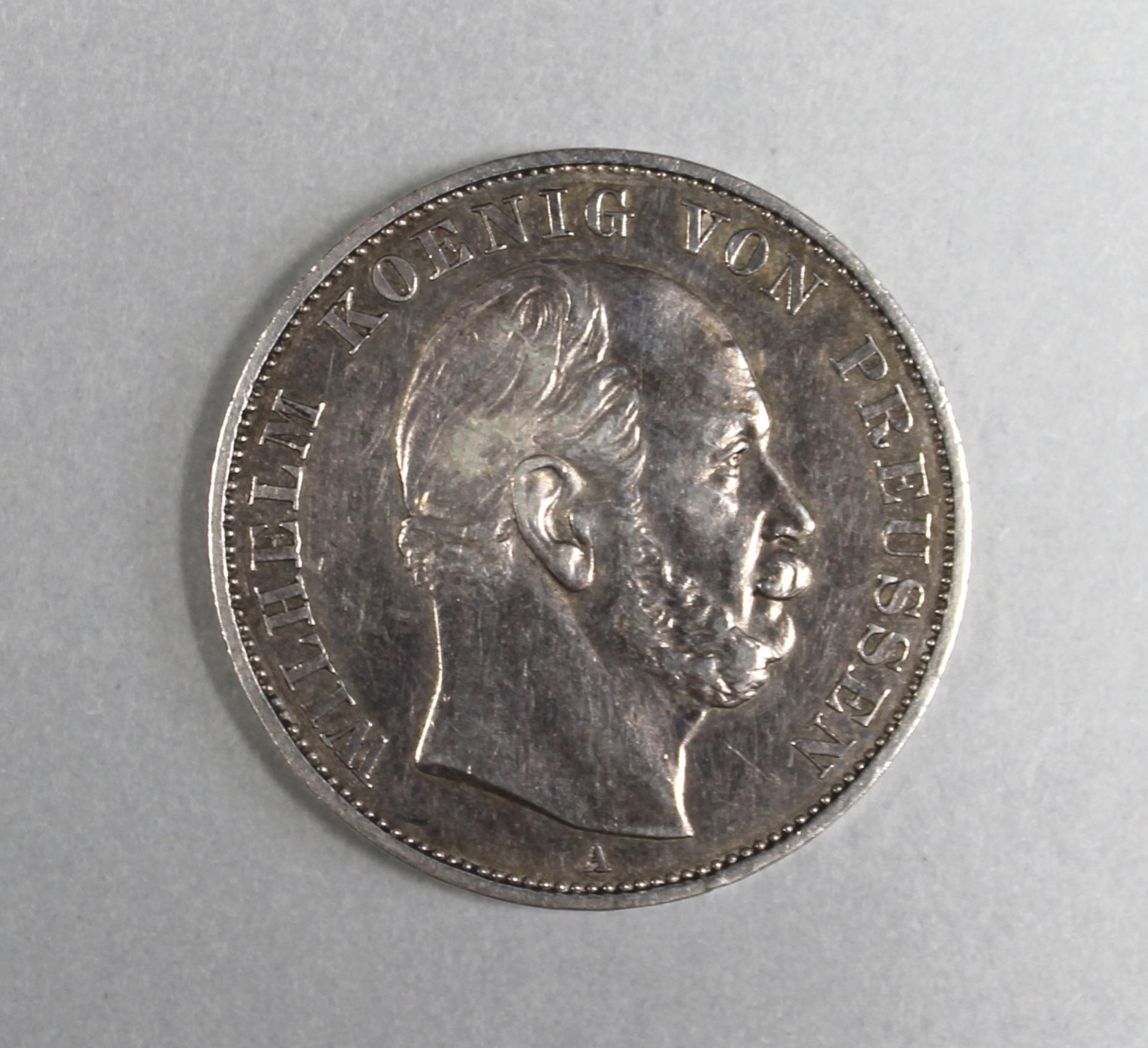1 Münze Silber "Sieges Thaler 1871, Wilhelm König von Preussen", D ca. 35mm, (ca. 18,45g)