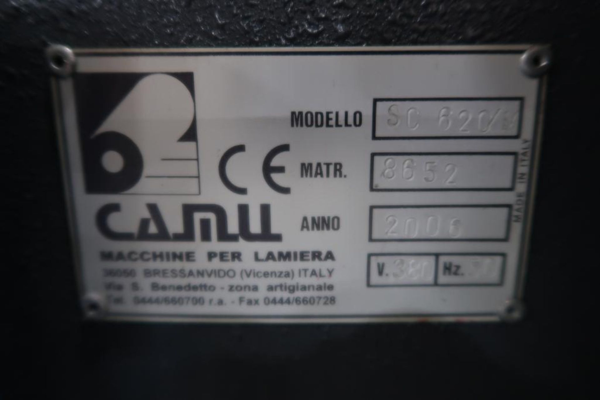 Camu Model SC-620/M - Image 5 of 6