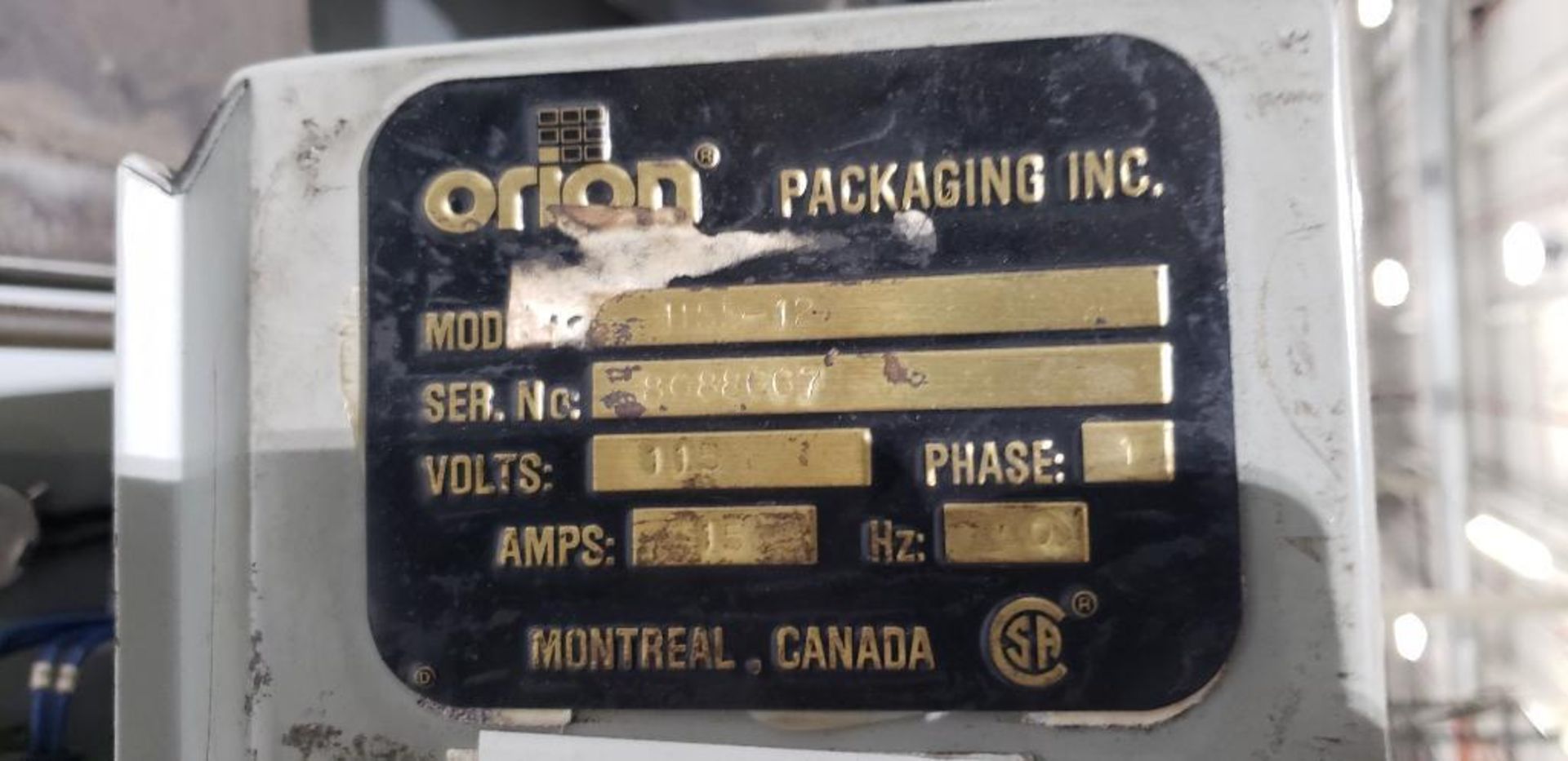 Orion H55-12 Pallet Wrapper - Image 5 of 5