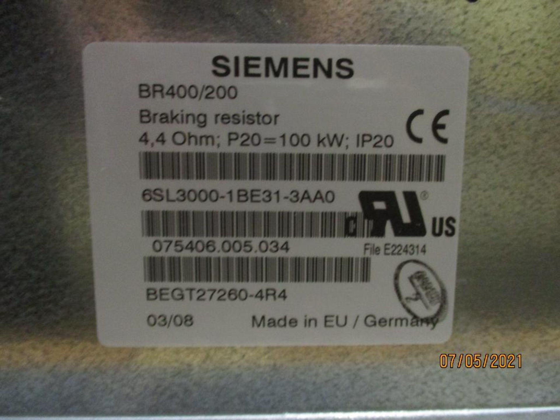 Siemens Braking Resistor - Image 3 of 3