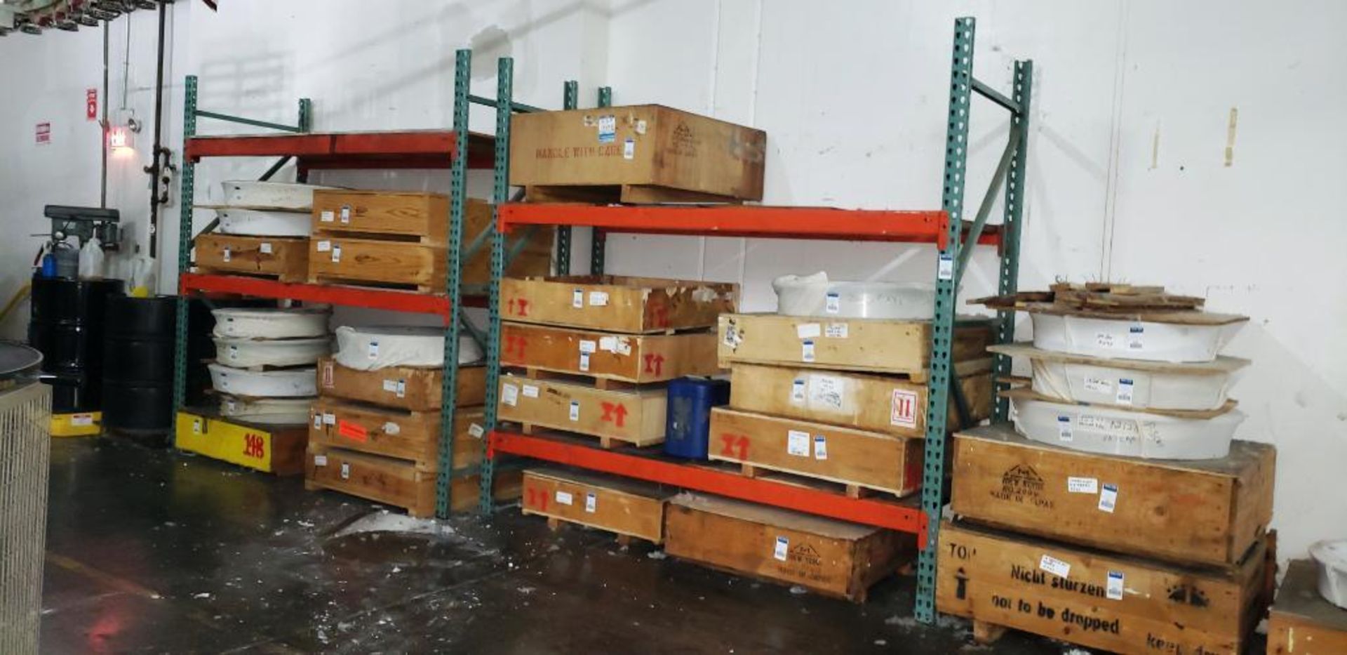 (2) Sections Pallet Racking (No Contents)