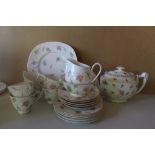 A Tuscan Part Tea Set, A Bros Tea Pot