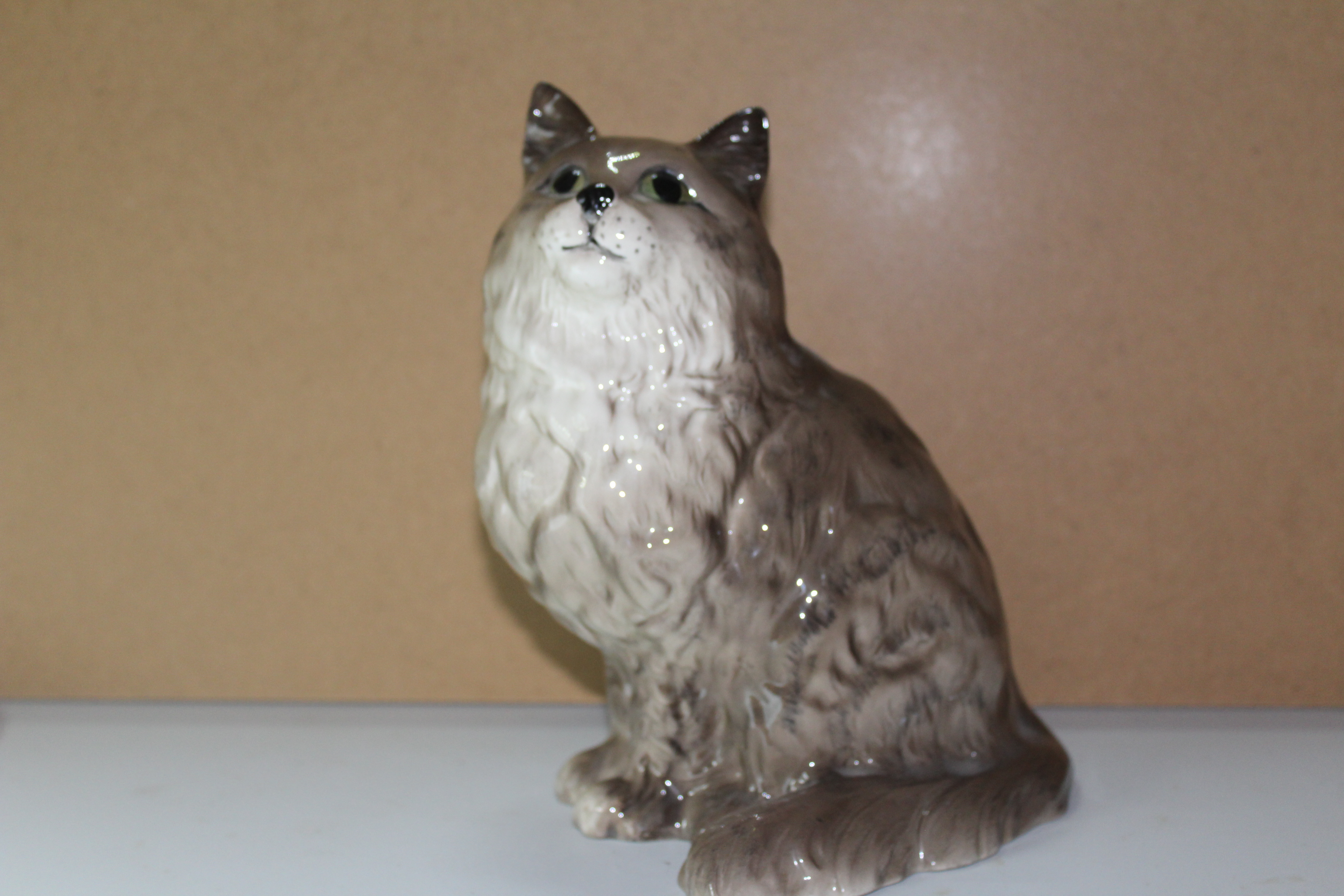 Beswick Persian  Cat Grey 