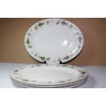 A Collection Of ( 4 ) Royal Doulton Larchmont Meat Or Salad Plate