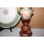 A Vienna Vase An Royal Worcester Plate