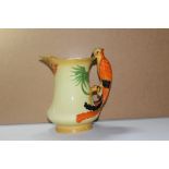 A Burleigh Ware Hand Painted ''Parrot'' Jug Vase