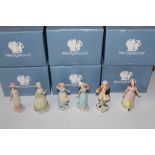 A Collection of Wedgwood Figurines all with Box (6)