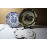 A Collection Of Five Plates, Royal Doulton , Beswick, Clarice Cliff