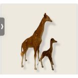 A Large Beswick Giraffe another giraffe Calf(2)