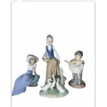 A Collection Of Four Nao By Ladro Girls Figurine