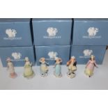 A Collection of Wedgwood Figurines all with Box (6)