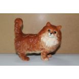 Beswick Persian Cat Standing, Tail Erect