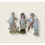 Collection Of Bisque Figurine