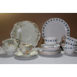 Sutherland 1950's Part Tea Service And A Vintage Royal Imperial Part Tea Service Four Trios One suga