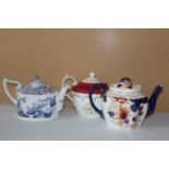 Collection of Teapots to included Old Chelsea, Ansley