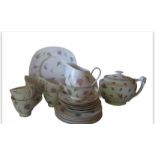 A Tuscan Part Tea Set, A Bros Tea Pot