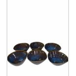 Six Stephania Kalan Pottery Studio Ceramics Bowl