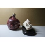 A Sylvac Beetroot Face Pot ( 4553), Beswick Pottery 2746 Piggy Back