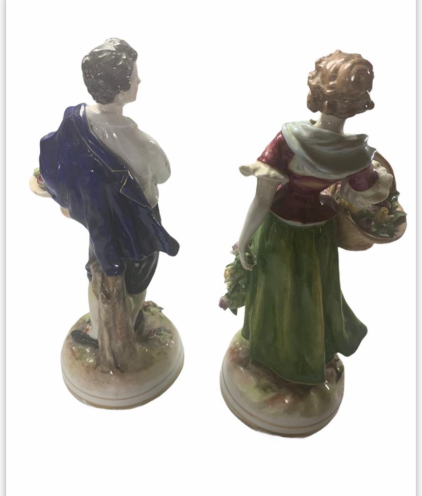 Pair Of Germany Figurine  - Image 4 of 4