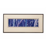 A LARGE FRAMED PHOTOGRAPH OF BAMBOO