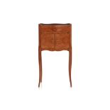 A PARQUETRY SIDE CABINET