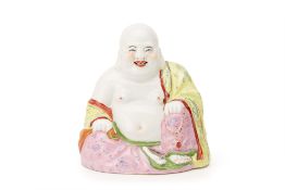 A PORCELAIN FIGURE OF BUDAI