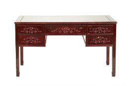 A CHINESE STYLE WOOD DESK