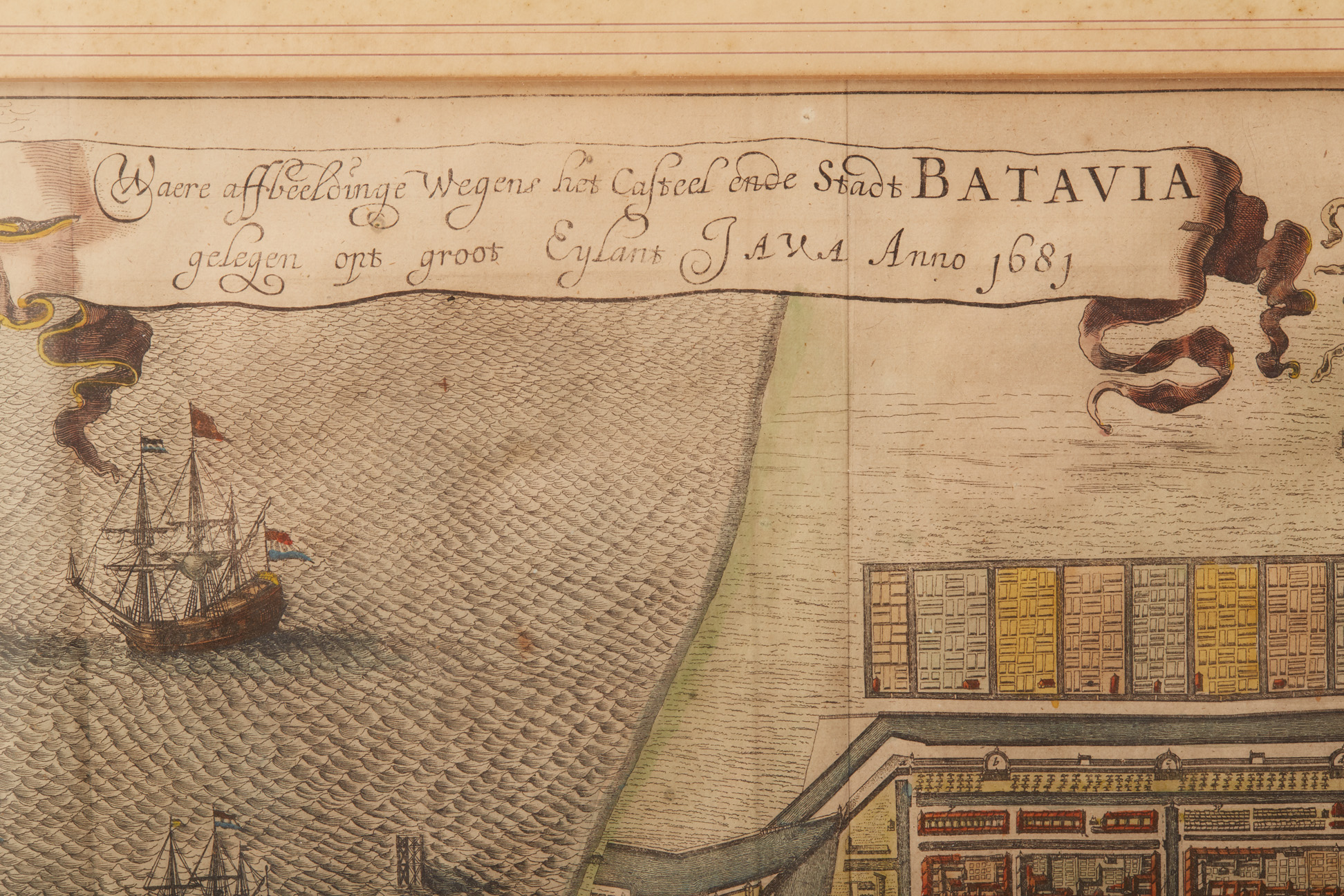 AN ANTIQUE PLAN OF THE CITY OF BATAVIA, (circa 1690) - Image 2 of 3