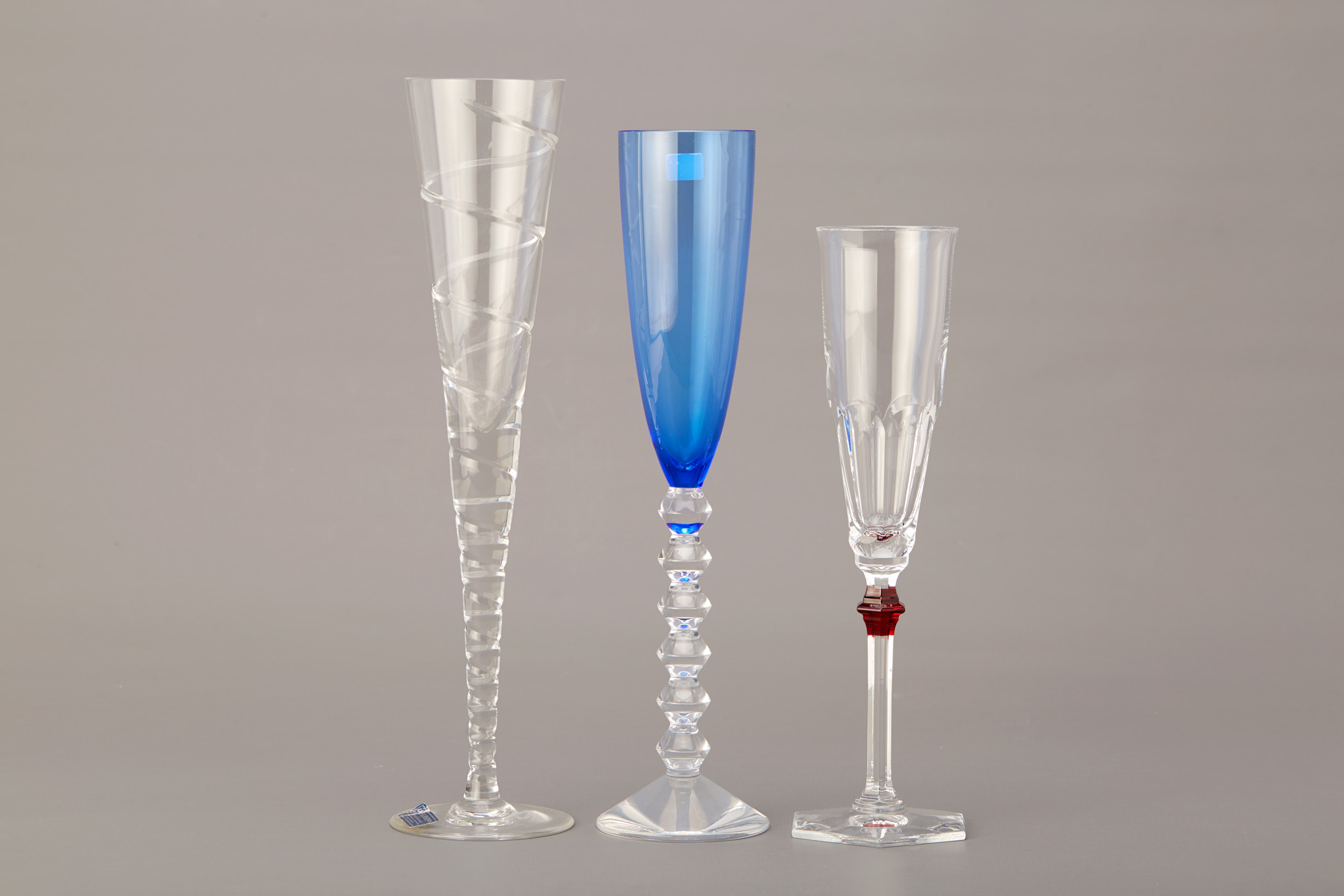 A GROUP OF TEN BACCARAT & GODINGER CHAMPAGNE FLUTES - Image 2 of 3