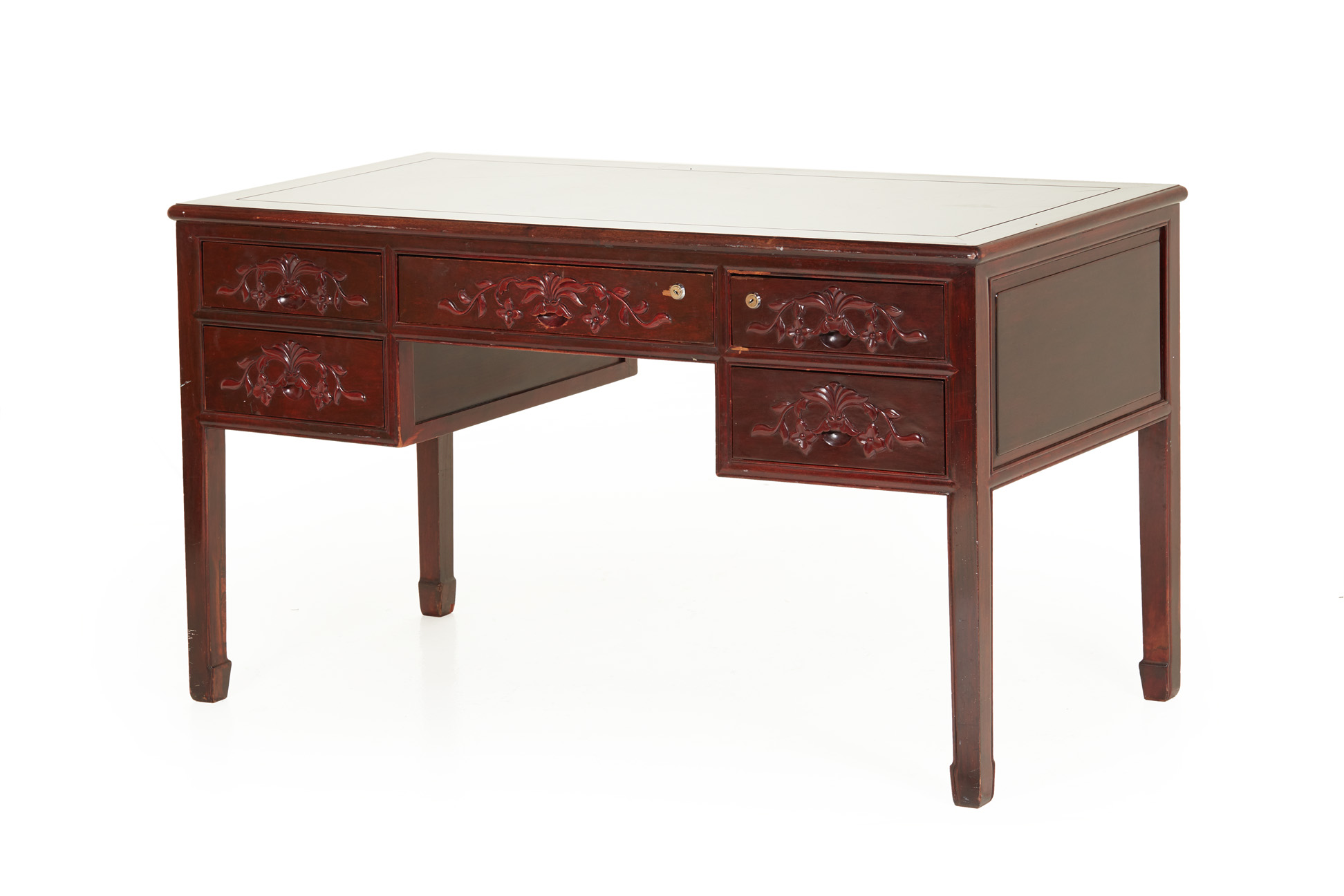 A CHINESE STYLE WOOD DESK - Image 2 of 3