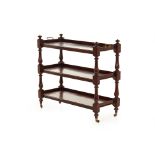 A THREE TIER ETAGERE