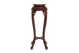 A CHINESE HARDWOOD JARDINIERE STAND