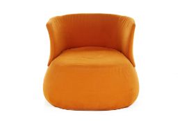 A B&B ITALIA ORANGE 'FAT SOFA' CHAIR