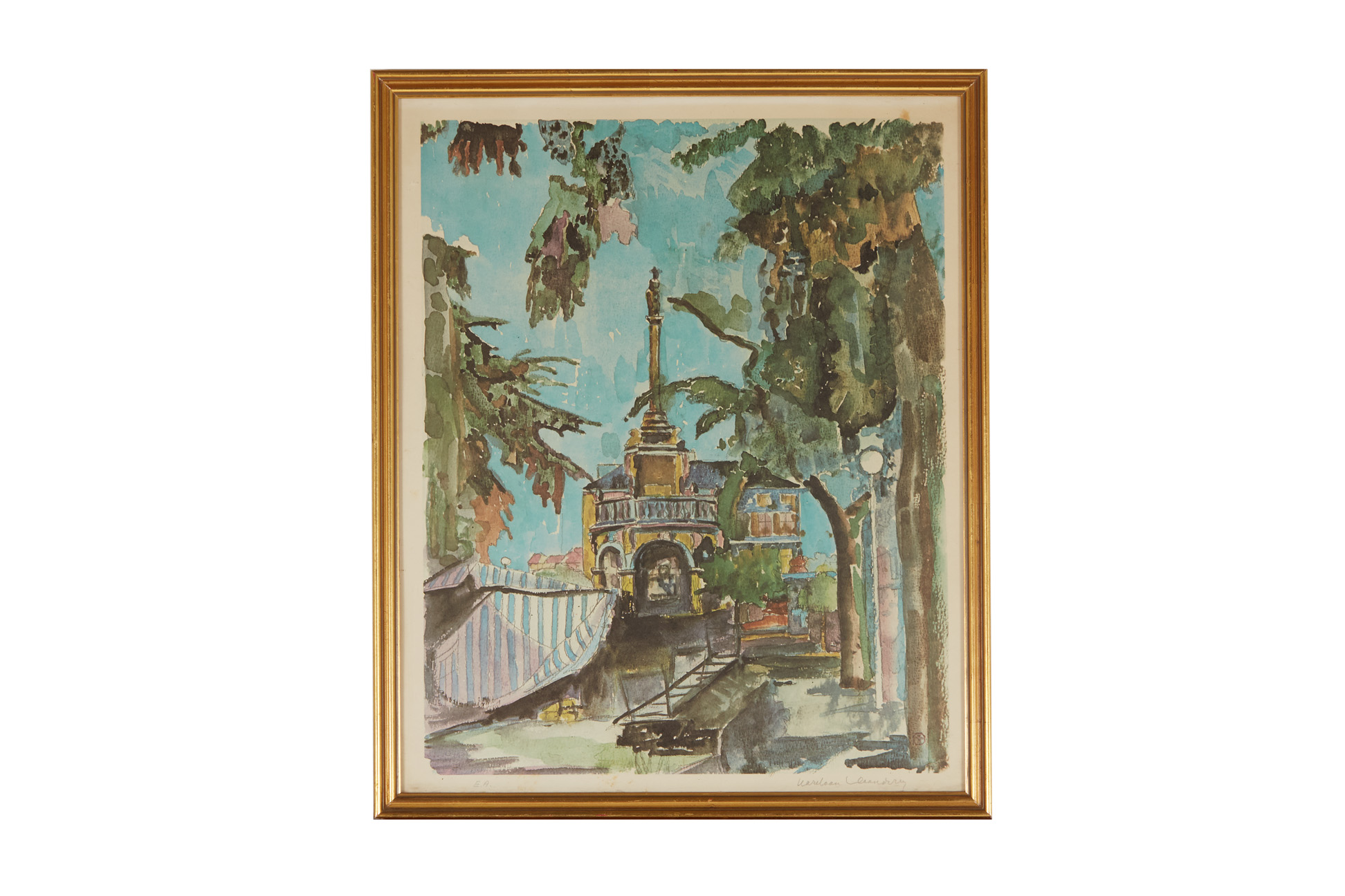 FIVE VINTAGE LANDSCAPE AND GENRE PRINTS - Image 7 of 12